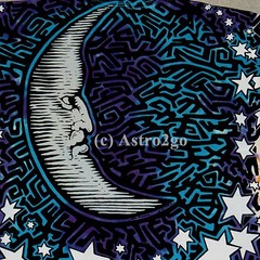 SUN MOON–Liquid Blue 2 sided Day Night Space Astronomy Science T shirt S-7XL