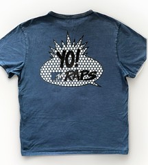 Yo! MTv Raps Music Logo Men’s Vintage T-shirt Extra Large Navy Blue Weathered 80