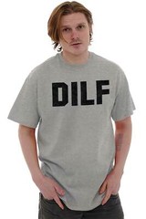 DILF Funny Crude Husband Graphic Novelty Mens Short Sleeve Crewneck Tee