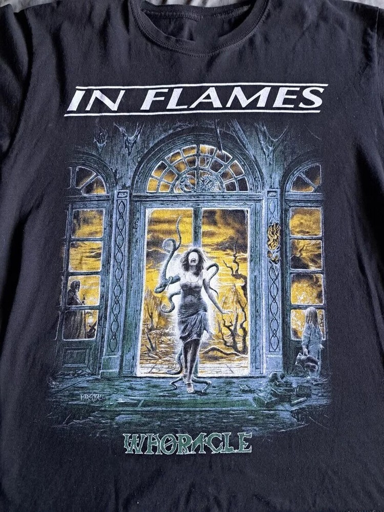Vintage In Flames Band Whoracle Shirt Unisex S to 5XL MQ324