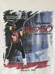 VINTAGE 90s Tae Bo Billy Blanks Retro Fitness Martial Arts Flashback T-Shirt