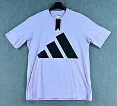Adidas Shirt Men’s M Purple Essentials Big Logo Short Sleeve Tee NWT