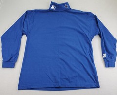 Starter Dallas Cowboys Turtleneck Shirt Mens L Blue Long Sleeve Cotton NFL