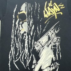 Lil Wayne Shirt Mens Medium Black Graphic Rap Hip Hop Tee Bay Island Sportswear