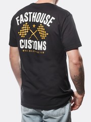 Fasthouse Men’s 68 Trick Short Sleeve T-shirt Customs Few Rules Motocross Tee