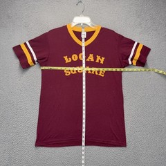 Logan Square Chicago Shirt Mens Medium Red Augusta Sportswear 13 Ringer Jersey
