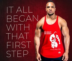 Lot Men Mma Bodybuilding Gym Stringer Vest Y Back Racer Back Motivation Tank Top