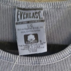 Everlast Boxing Blue Shirt Vintage Mens Sz L Lot 1 Dead Stock Nwt 1 Missing Tag