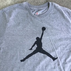 Jordan Jumpman Men XL Shirt Michael Jordan Logo Crew Neck Heather Gray