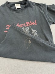Vintage 3 Inches Of Blood T-Shirt Mens Small Black Metal Band Tee Distressed