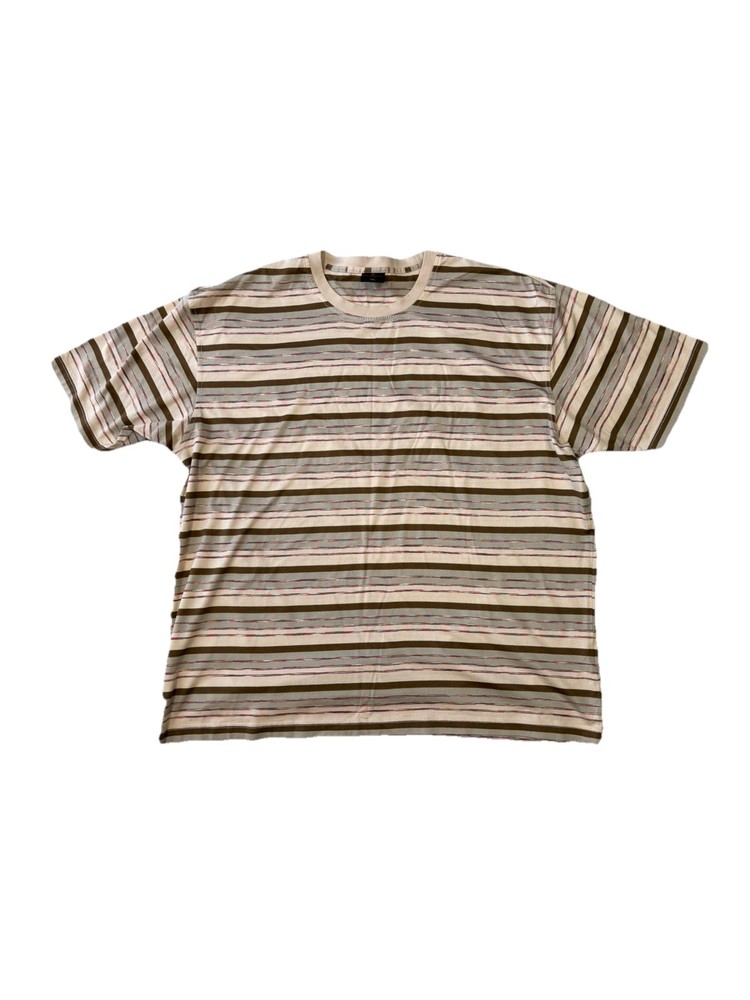 Pierre Cardin Men’s Crewneck Logo Short Sleeve T-Shirt US XXL beige brown 2XL