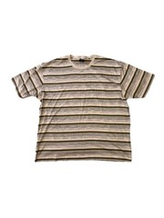 Pierre Cardin Men’s Crewneck Logo Short Sleeve T-Shirt US XXL beige brown 2XL