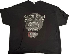 Black Label Society Doomtrooping 2021 Tour T-Shirt Mens 5XL Black Obituary Prong