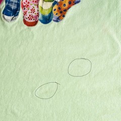 Vintage Fruit of the Loom XL Unisex Tee ~ Kittens on the Line in Socks Stockings