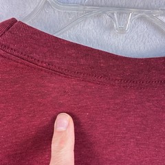 VTG A #1 Grandad Tshirt Mens L Burgundy Single Stitch Normcore 70s 80s USA