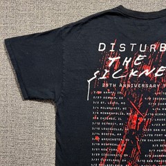 Disturbed Band T Shirt Mens Large Black The Sickness 25th Anniversary Tour 2025