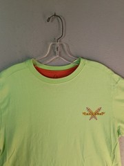Disney Parks Aulani Resort Hawaii Go Long Surfboard Shirt Lime Green Mens Large