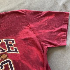 2010s Nike Athletic Department T Shirt Mens XL Red Maroon Bleach Dye ‘72 Classic