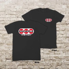 ENDERLE FUEL INJECTION AUTO RACING DRAG RACE HOT RAT ROD BLACK T-SHIRT Reprint