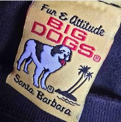 Big Dogs T-Shirt Mens XL Long Sleeve Cuff Logo Its Five O’Clock Somewhere Black