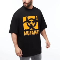 Men’s Sport Workout Gym Loose Fit 100% Cotton T-Shirt Oversized Streetwear Tee