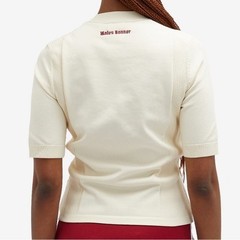 Adidas x Wales Bonner Short Sleeve Knit in Cream (Wonder White)