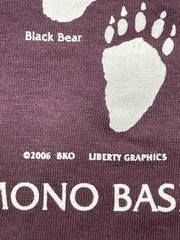 Liberty Graphics Plum Footprints Of The Mono Basin Glow In The Dark T-Shirt NWT