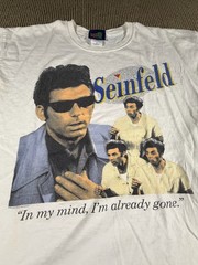 Vintage Seinfeld Kramer T-Shirt Size XL Distressed Stained In My Mind Gone
