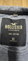 Hollister Men’s Graphic Short Sleeve Tee Blue Size XS Embroidered