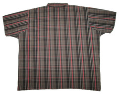 Ben Davis 1/2 Zip Short Sleeve Shirt Men’s 3XL Plaid USA