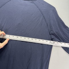 Public Rec Shirt Mens Medium Navy Blue Henley Work Out Stretch Performance