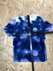 Denim & Flower Ricky Singh Tie Dye T-Shirt Mens Large Purple Blue Take A Hike