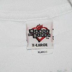 Vtg 90’s HOUSE OF BLUES New Orleans French Quarter XL White T Shirt Latin Drums