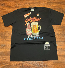 San Miguel Cebu Philippines Beer Graphic Print Black Cotton T-Shirt Men’s XXXL