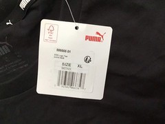 NWT Puma Essential Graphic Logo Tee Shirt Men X-Large Black Short Sleeve Summer