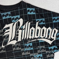 Billabong Shirt Men’s Large Grey Y2K Surf Skate Grunge Spell Out Tee