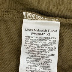 Seasalt Midwatch T-Shirt Small Mens Olive Green Vegetables Print Organic Cotton