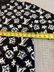 Louis Vuitton Monogram All Over Print T-Shirt Black White XXL Made France