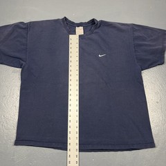 Vintage Y2K Nike Mini Swoosh Tee Navy Blue XL Casual Essential VTG Sports Casual