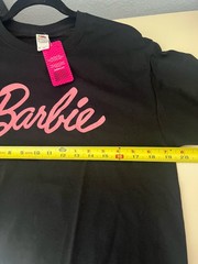 Barbie T Shirt Sz M Black Vintage Style BarbieCore 100% Cotton NWT