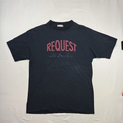 Vintage Request Blue Jeans Story TShirt Single Stitch Adult S/M 19.5×28 USA Made