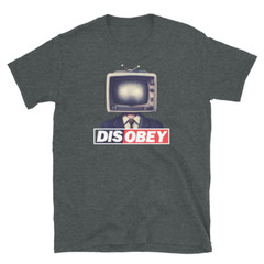 Disobey TV Head Suit Man T-Shirt – Bold Graphic Design for Trendsetters