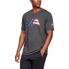 Under Armour Men’s UA Freedom Big Flag USA T-Shirt, Graphite, Sz. Small