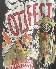 Vintage 1999 Ozzfest Tour T Shirt XL Black Sabbath Rob Zombie Slipknot Deftones