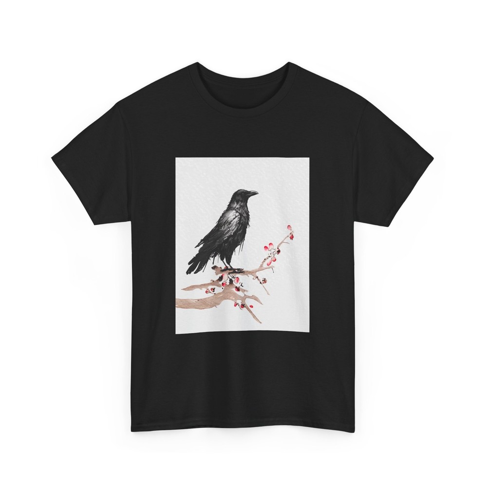 Crow Japanese Art Shirt, Japanese Art Lovers Tee, Kyosai Woodblock Shirt