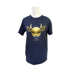 Johnson C Smith Uni Navy Blue Bull Graphic T-Shirt Small Collegiate Pride 2010