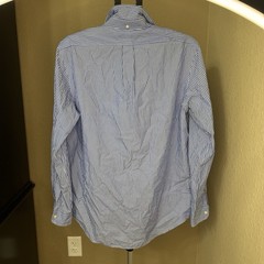 Polo Ralph Lauren Blue & White Striped Button-Down Shirt Men’s Large 100% Cotton