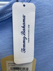 Tommy Bahama Men’s Medium Sky Blue Crew Neck T-Shirt Cabo Bay Tee SS NWT