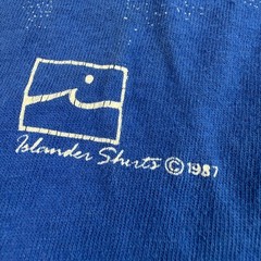 Vgt 80s Malibu Dolphins T Shirt 1987 Single Stitch Hanes Beefy T USA Blue Large