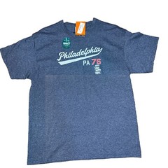 Port & Company Philadelphia PA76 Mens T-Shirt Blue NWT